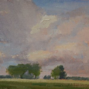 Cloud Study. 9"x12" oil on canvas. SOLD.