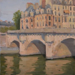 "Pont Neuf" 12"x16" oil on canvas. Plein air Paris.