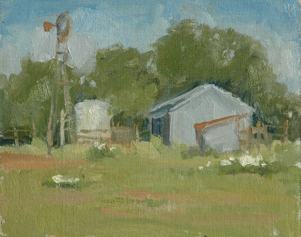Chappell Hill, Texas plein air painting