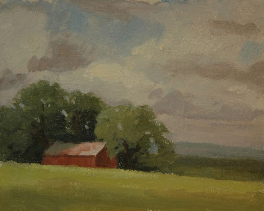 A day of plein air painting in Texas
