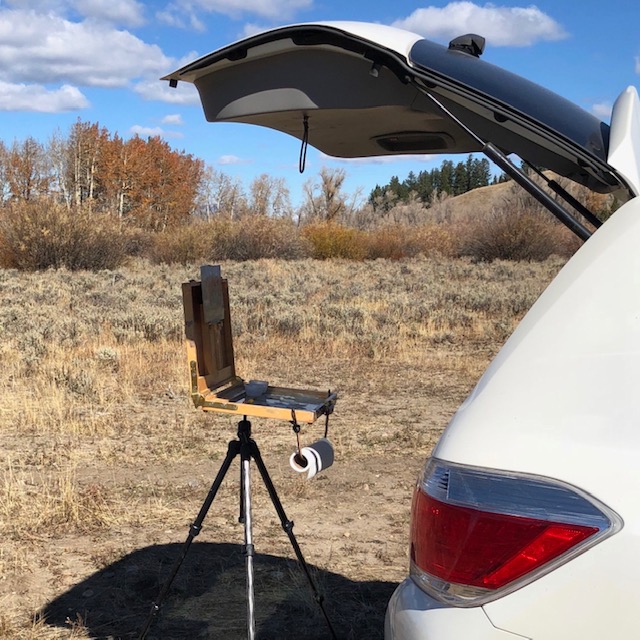 Plein air in Grand Teton National Park.