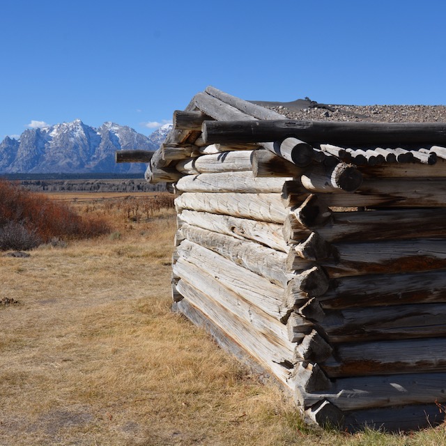 Jackson Hole Cabin. Grand Teton National Park.