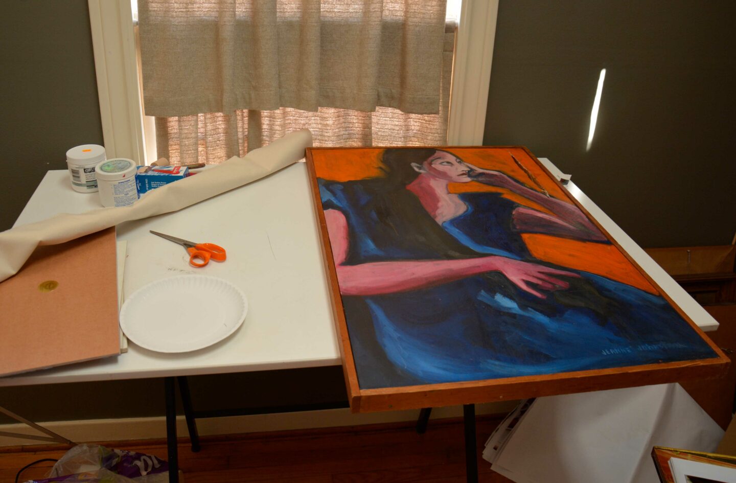 Repair a Canvas Painting with EASY Instructions for Rips Tears