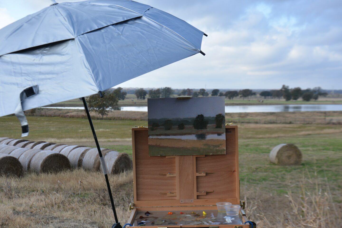 Plein air Texas fog