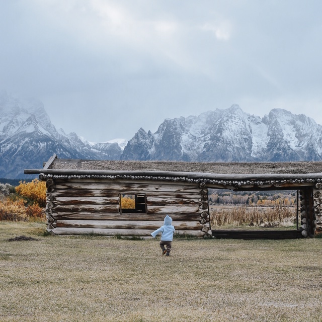 Cunningham Cabin in Grand Teton National Park. Jackson Hole, WY.