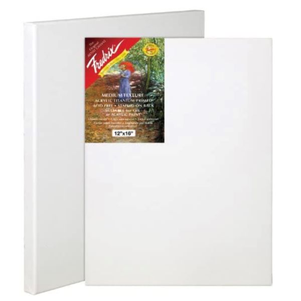 10 Assorted Medium Stretched Artist Paint Canvases (10 Pack), 10